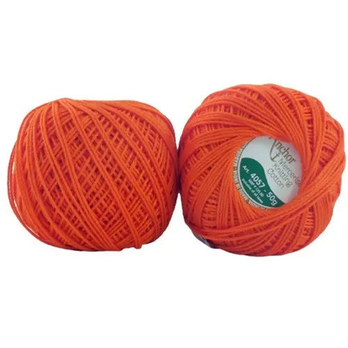 Orange Pearl Cotton Embroidery Thread