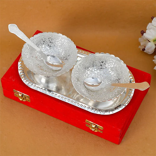 Gold Silver Plated Bowl Set