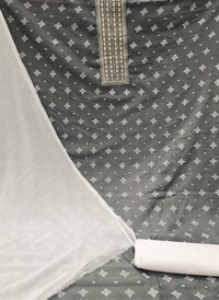 Siya Grey Slub Cotton Dress Material