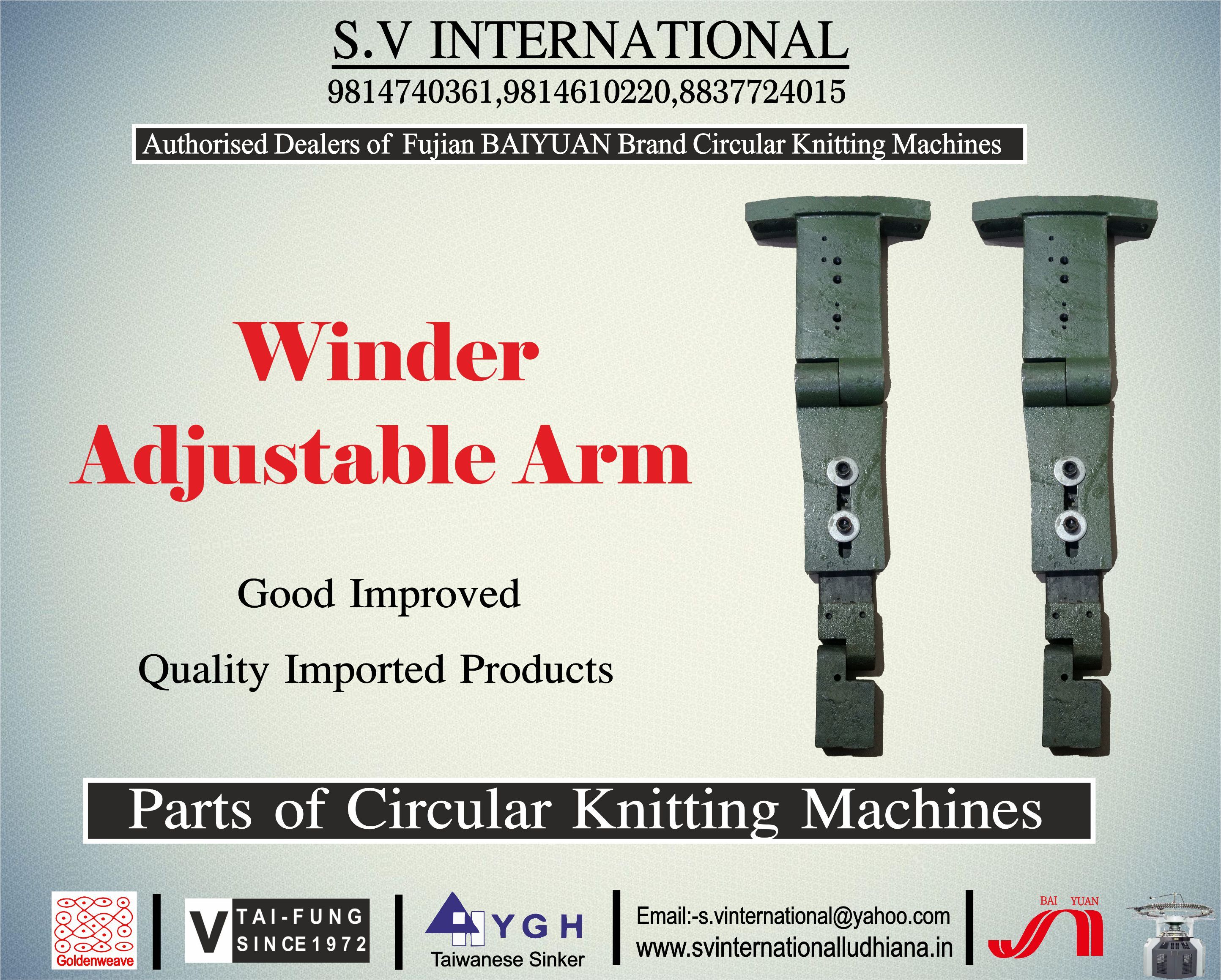 Winder Adjustable Arm