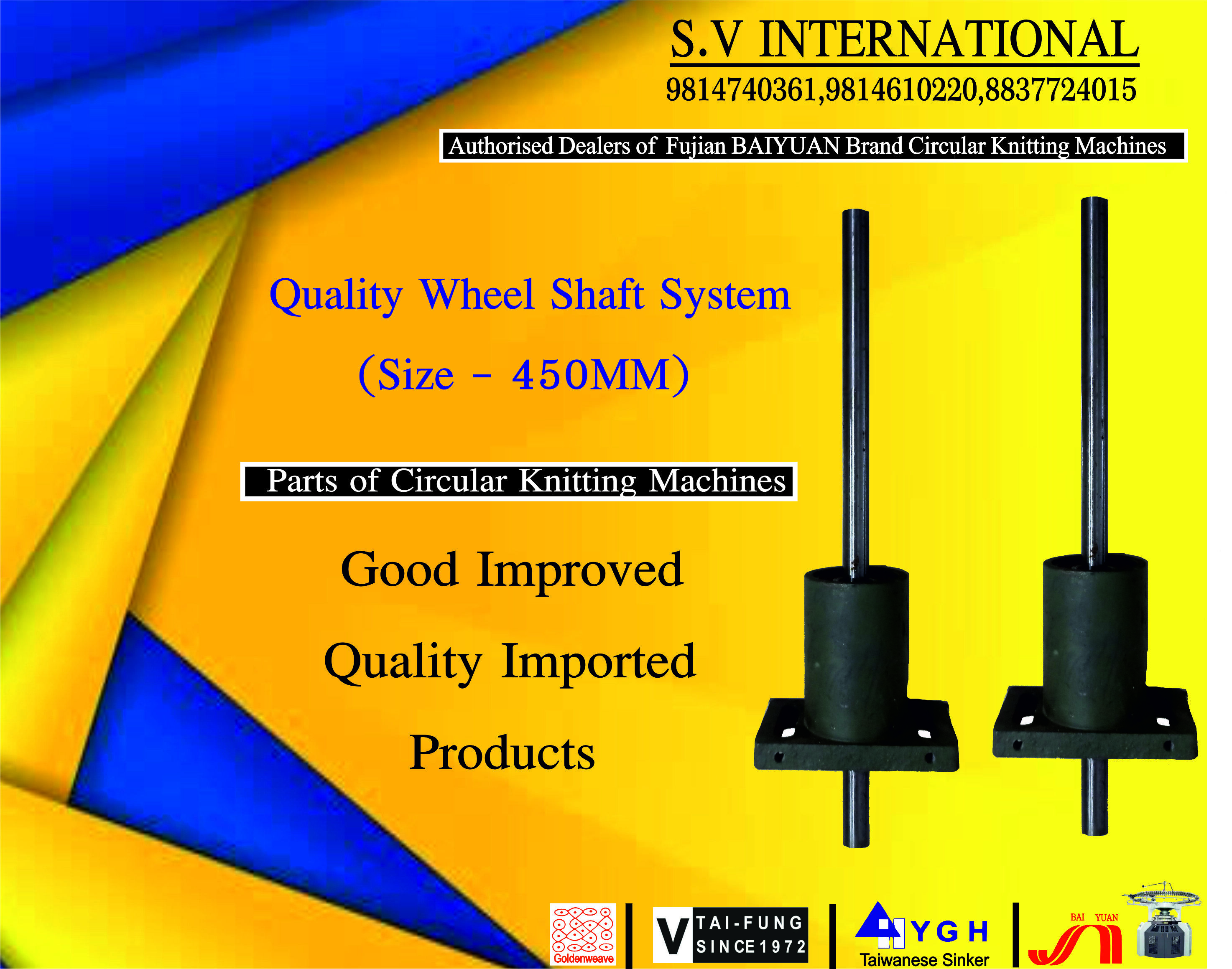 Quality Wheel shaft System - ( Size- 450MM )