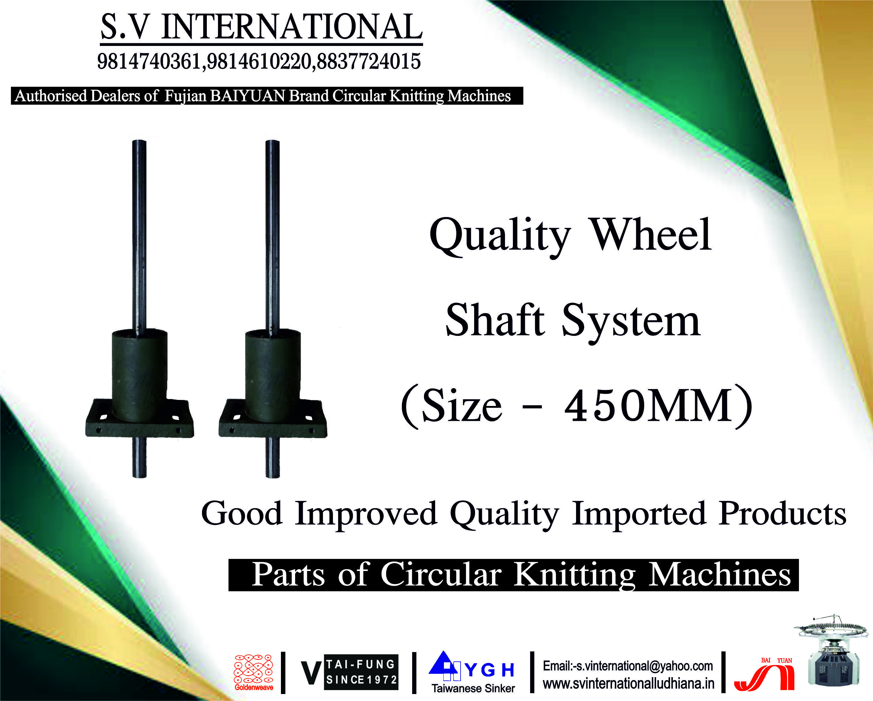 Quality Wheel shaft System - ( Size- 450MM )