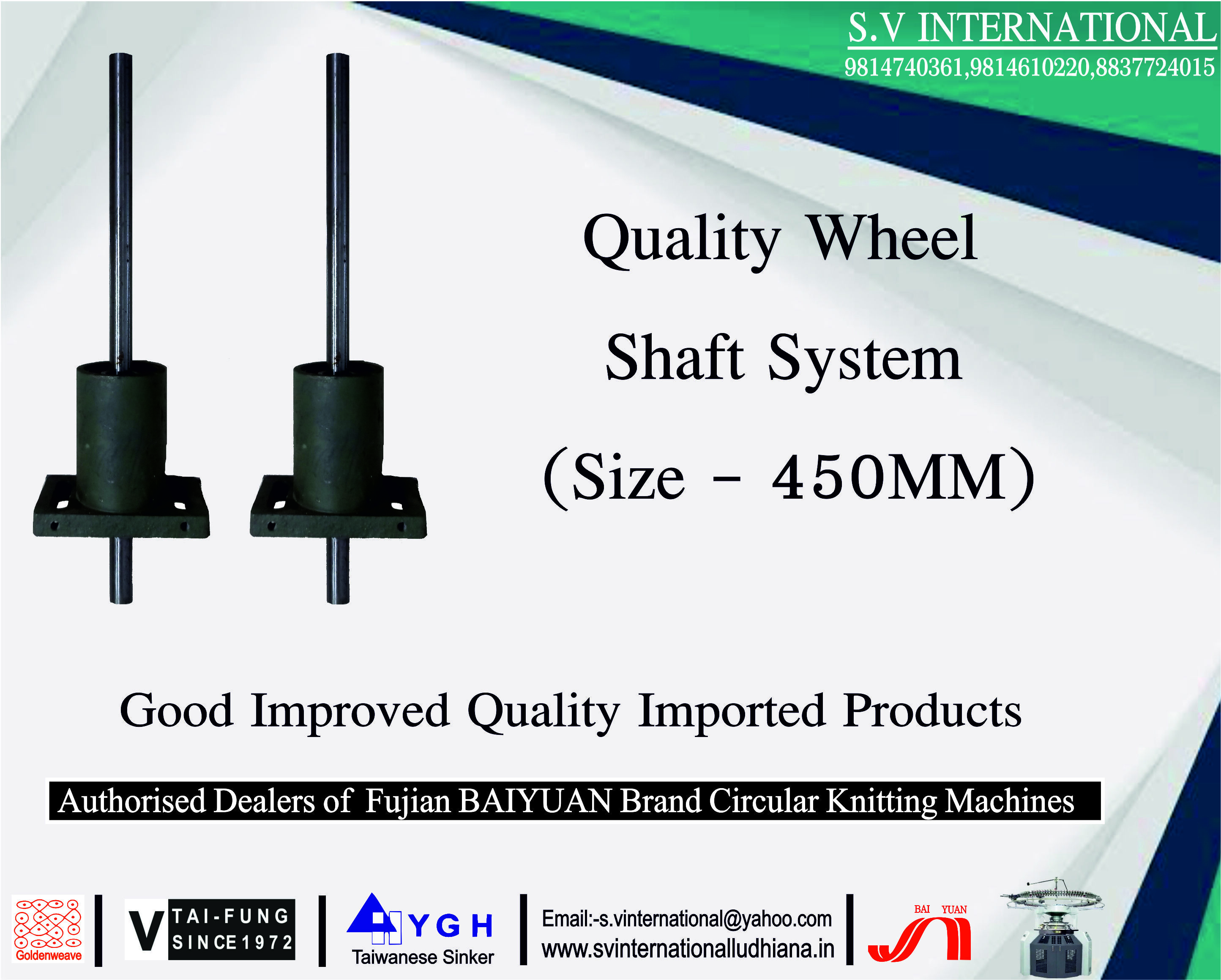 Quality Wheel shaft System - ( Size- 450MM )