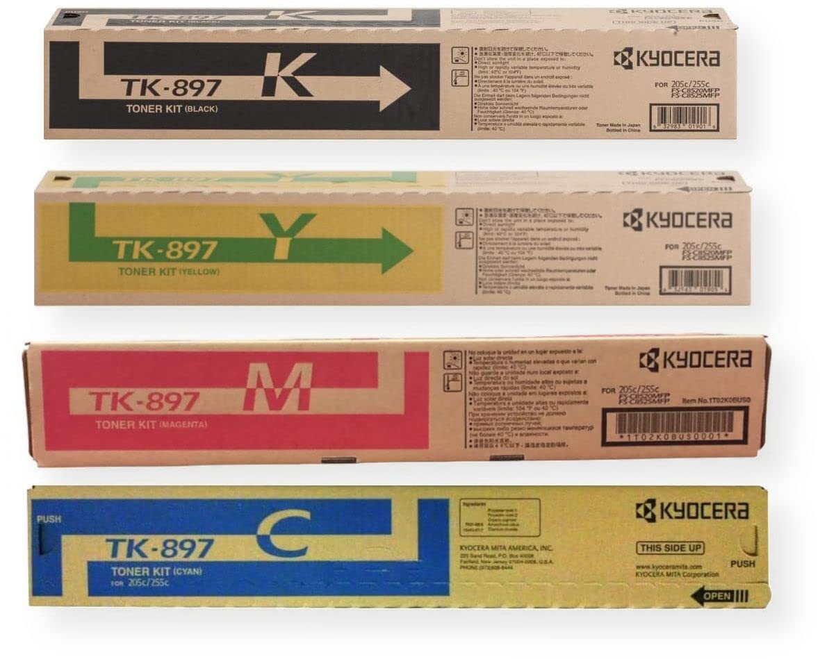 Kyocera TK-899K TK-899C  TK-899M TK-899Y Toner Cartridge (Set)