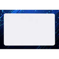 Global Quality RFID 13.56 MHz Mifare 1K PVC Blank White Smart Card