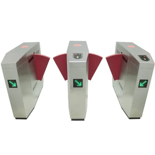 White Automatic Flap Barrier