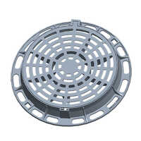 Grey Circle Galvanized Steel Grate