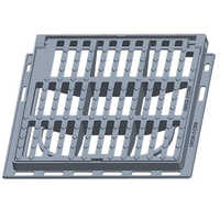 Grey Metal Bar Grate