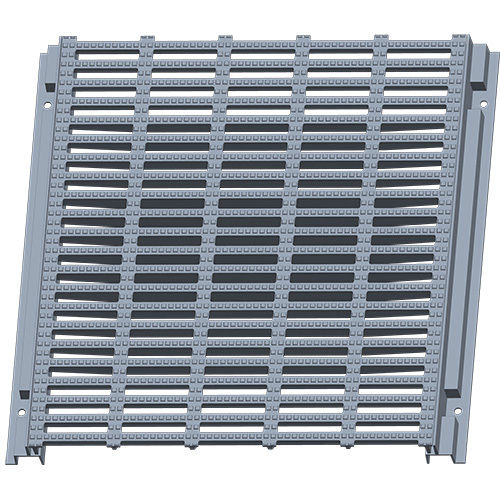 Grey Square Galvanized Steel Grate