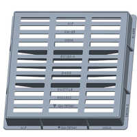 Trench Grates - Iron Square Grates, Grey Powder Coated, Anti-corrosive, Ruggedness, Impact Resistance, Excellent Strength