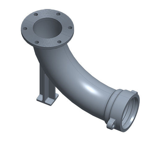 Grey Cleansing Pipe Fitting