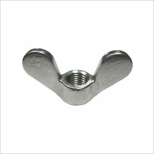 Silver Stainless Steel Wing Nut