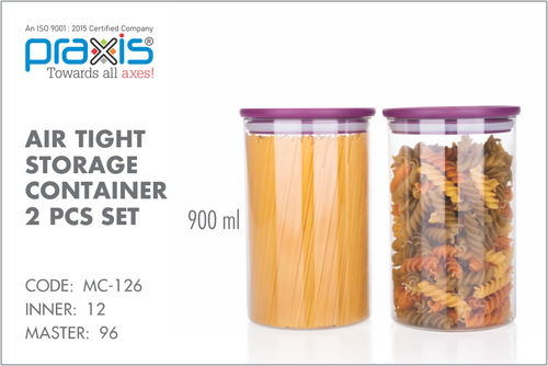 AIR TIGHT STORAGE CONTAINER 4 PCS SET 300ML AND 600ML UNBREAKABLE