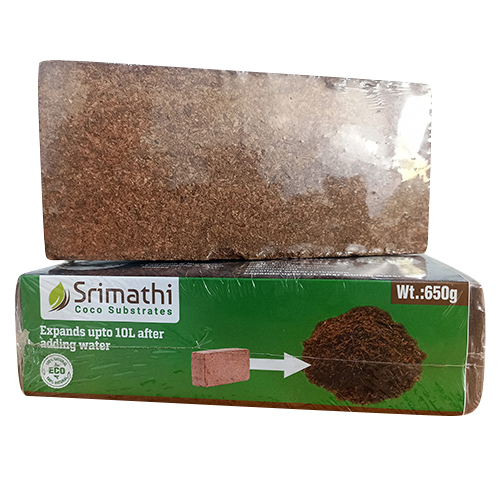 650g Pith Brick - Eco-Friendly Coconut Fiber, Nil Moisture Content | High Quality Sustainable Choice for Gardening and Indoor Plant Care