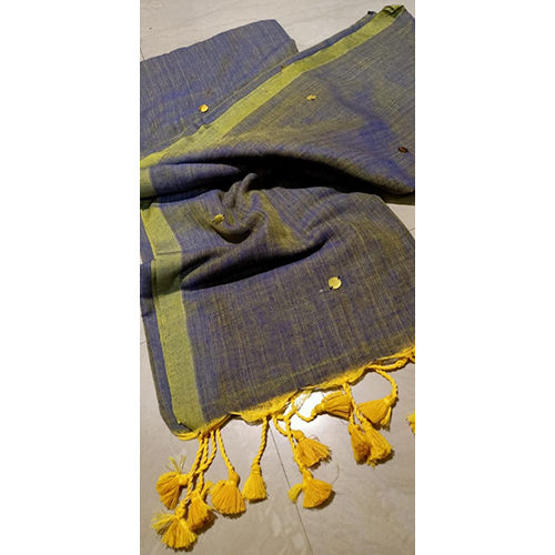 Different Available Ladies Dual Tone Gini Khadi Saree