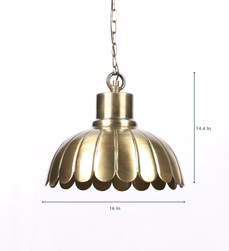 Antique Brass Metal Pendant  Light Single Hanging Light Pendant