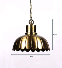 Antique Brass Metal Pendant  Light Single Hanging Light Pendant