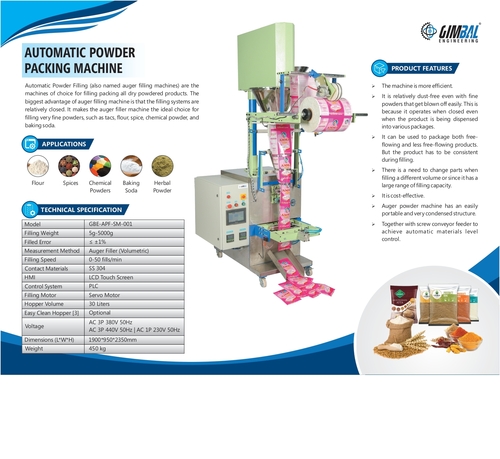 Powder Pouch Packaging Machines