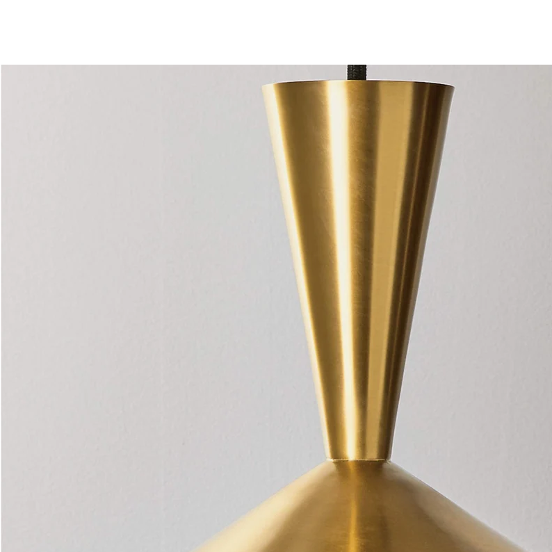 Brass Pendant Light Polished solid brass shade Pendant light