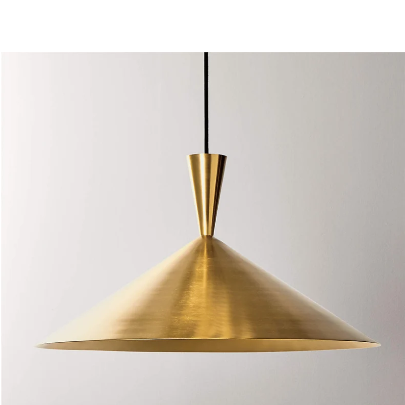 Brass Pendant Light Polished solid brass shade Pendant light