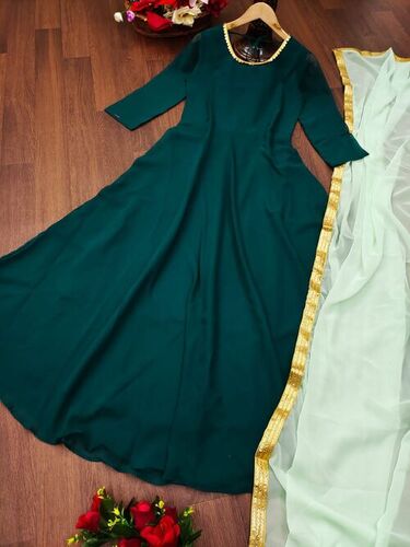 Nipa Green Georgette Kurti