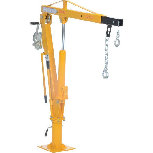 Yellow Free Standing Jib Crane