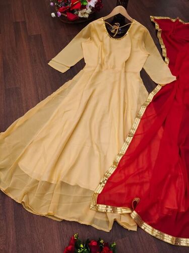 Nipa Beige Georgette Kurti