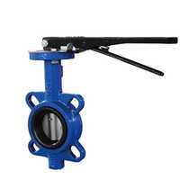 Blue Pin Pinless Type Wafer Butterfly Valve