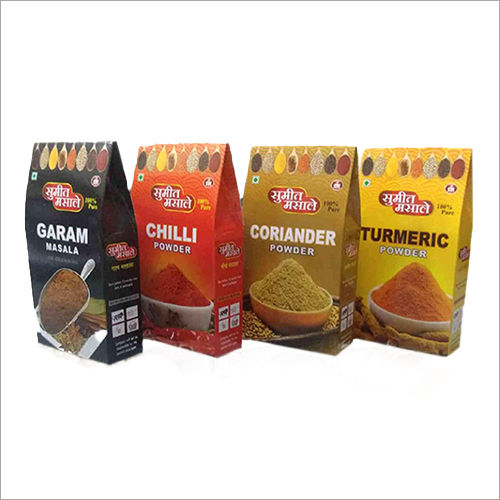 Glossy Lamination Masala Packaging Box