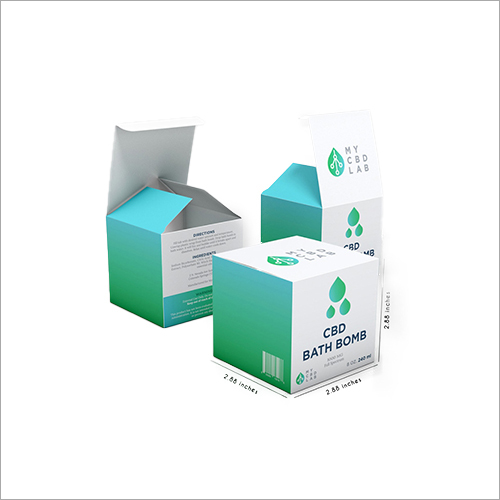 Mono Cartons Box - Paper Material Square Shape Glossy Lamination Finish | White Color Special Effects Printing Industrial Use