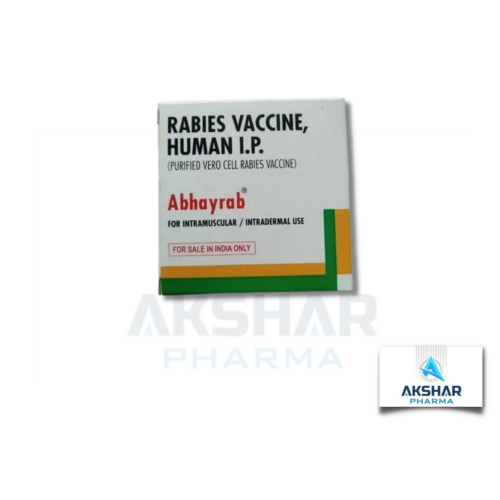 Abhayrab Vaccine - Injectable Liquid Formula, 100% Pure, Administered by Healthcare Professionals for Rabies Exposure Prevention