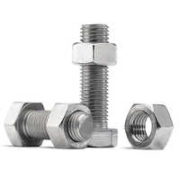 Stainless Steel 400-K500 Monel Fastener - Stainless Steel, A Grade, Polished Surface | Silver Finish, Durable Fastening Solution