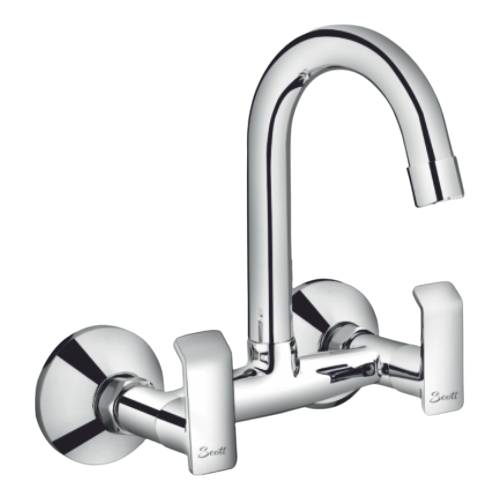 SINK MIXER WITH SWINGING SPOUT EVA
