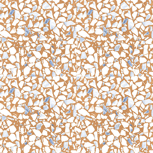 40x40cm Terrazzo Series Tiles - Ceramic, 40x40cm, Browns/Tans | Non-Slip Surface, Heat Insulation, Full Body Design for Exterior Use