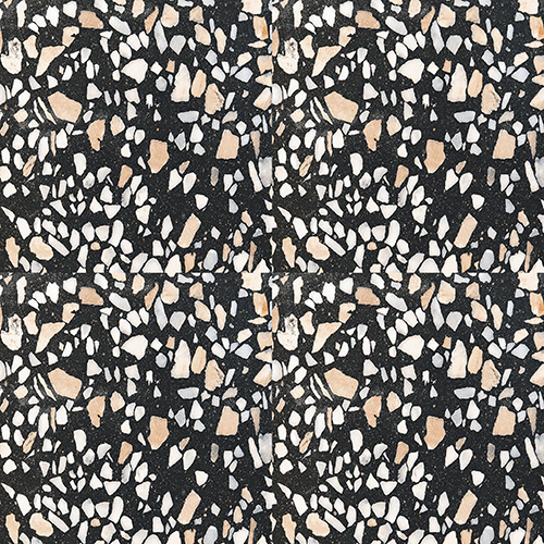 Non-Slip 40X40Cm Black Terrazzo Series Tiles