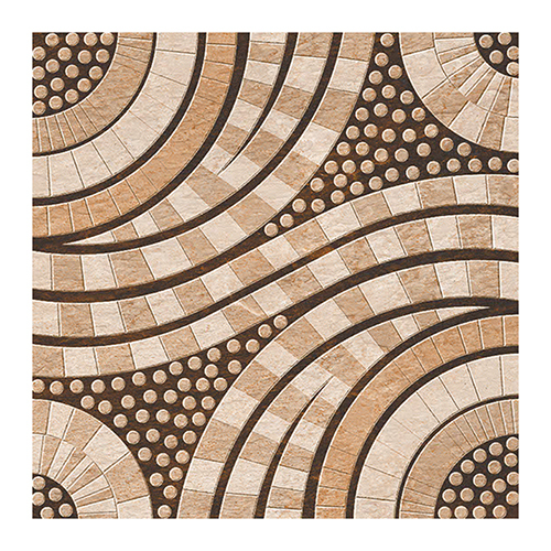 Designer Satin Matt Punch Series Tiles - Full Body, 400x400mm, Browns & Tans | Durable, Stylish, Easy-Clean Tiles for Interior & Exterior Use