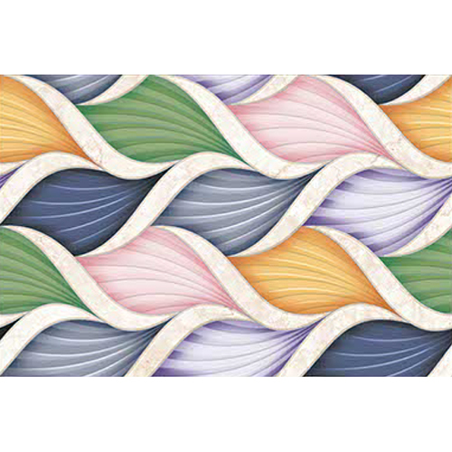 Leaf Printed Glossy Series Digital Wall Tiles