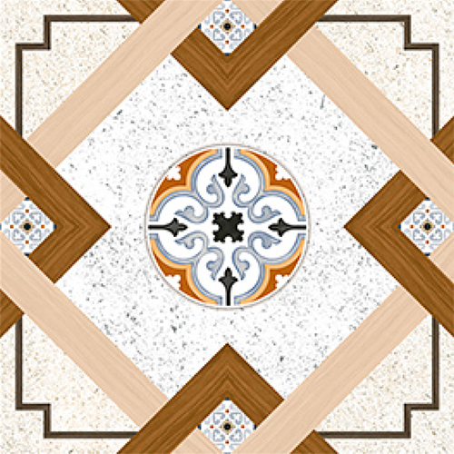 Modern Rotto Sugar Series Digital Porcelain Tiles - 600x600mm Multi Color, Non-Slip, Stain & Scratch Resistant, Full Body Tiles with Matt Finish