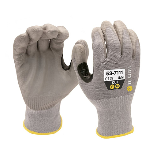 Off White Lightweight Pu Coated Hand Glove