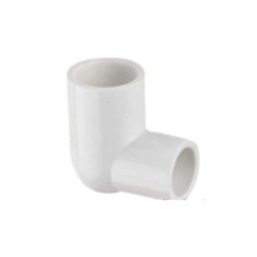 UPVC Plain Reducer Elbow - Round Shape, White Color | Premium PP Material