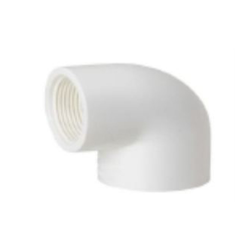 UPVC Plain Threaded Elbow - 15-50mm, White, 10 Bar Pressure | Easy Installation, Durable, Corrosion Resistant, Watertight Seal, Lightweight