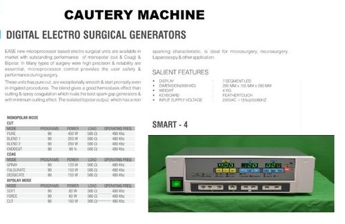 Cautery machine