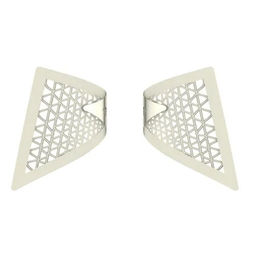 Silver Isla White Gold Earrings