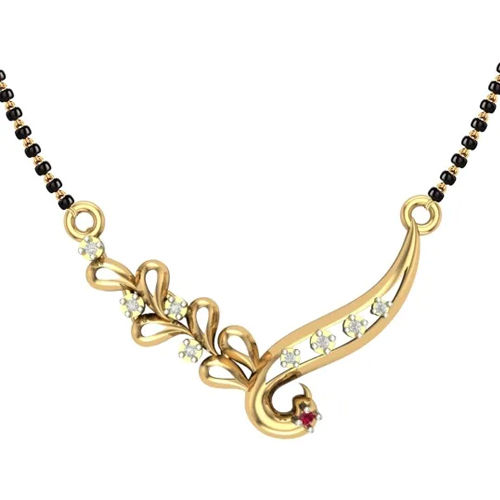 1.30g Aabha 18kt Yellow Gold Mangalsutra