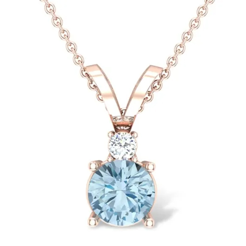 2.12g Rose Gold Aanya Diamond Pendant