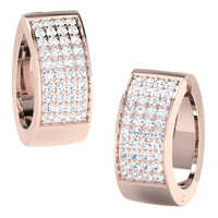 6.30G Amoli Rose Gold Diamond Earrings Fair