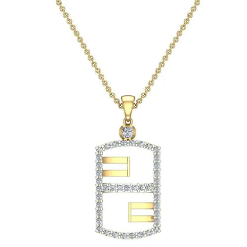 1.20G Yellow Gold Aleid Diamond Pendant Excellent