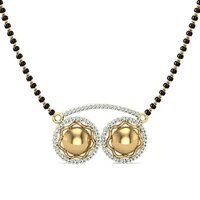 Aadhaya 18kt Yellow Gold Diamond Mangalsutra