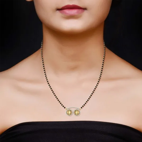Aadhaya 18kt Yellow Gold Diamond Mangalsutra