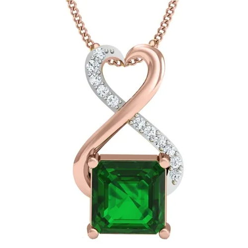 3.20g Aahna Rose Gold And Diamond Pendant